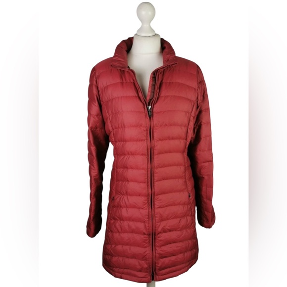 Patagonia Women's Long Full Zip Crewneck Fiona Down Parka Puffer Jacket Coat - Picture 8 of 10